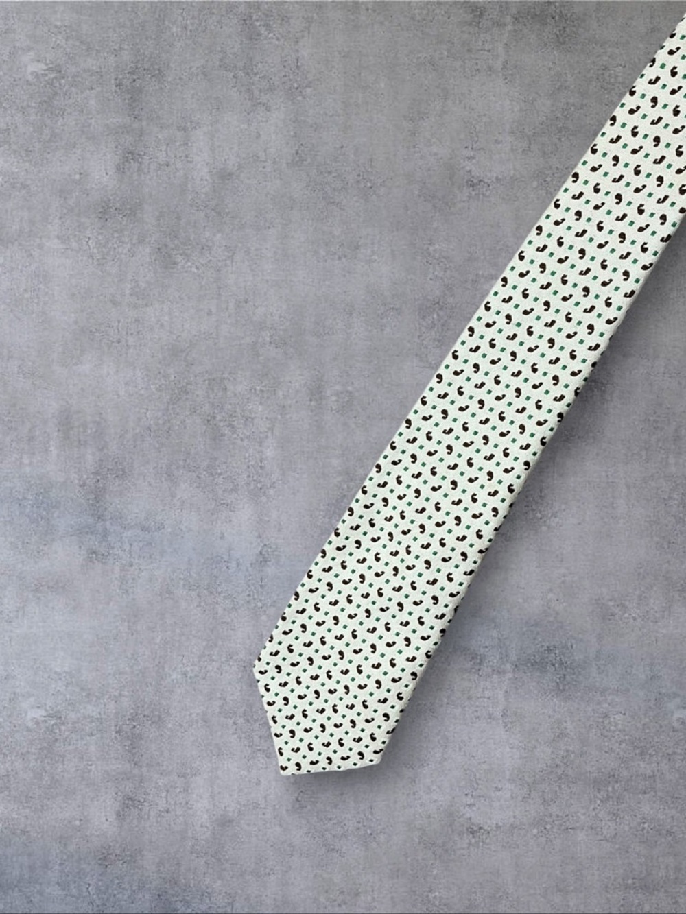 Vintage 70s Qiana Nylon Andhurst Brown & Green Pattern Tie